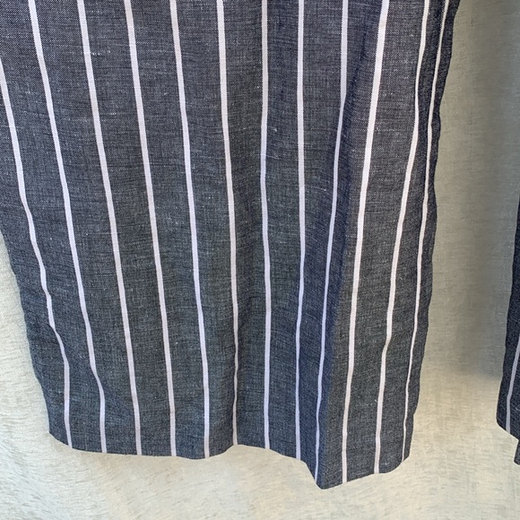 Loft Striped V Neck Cropped Jumpsuit - Picture 6 of 13